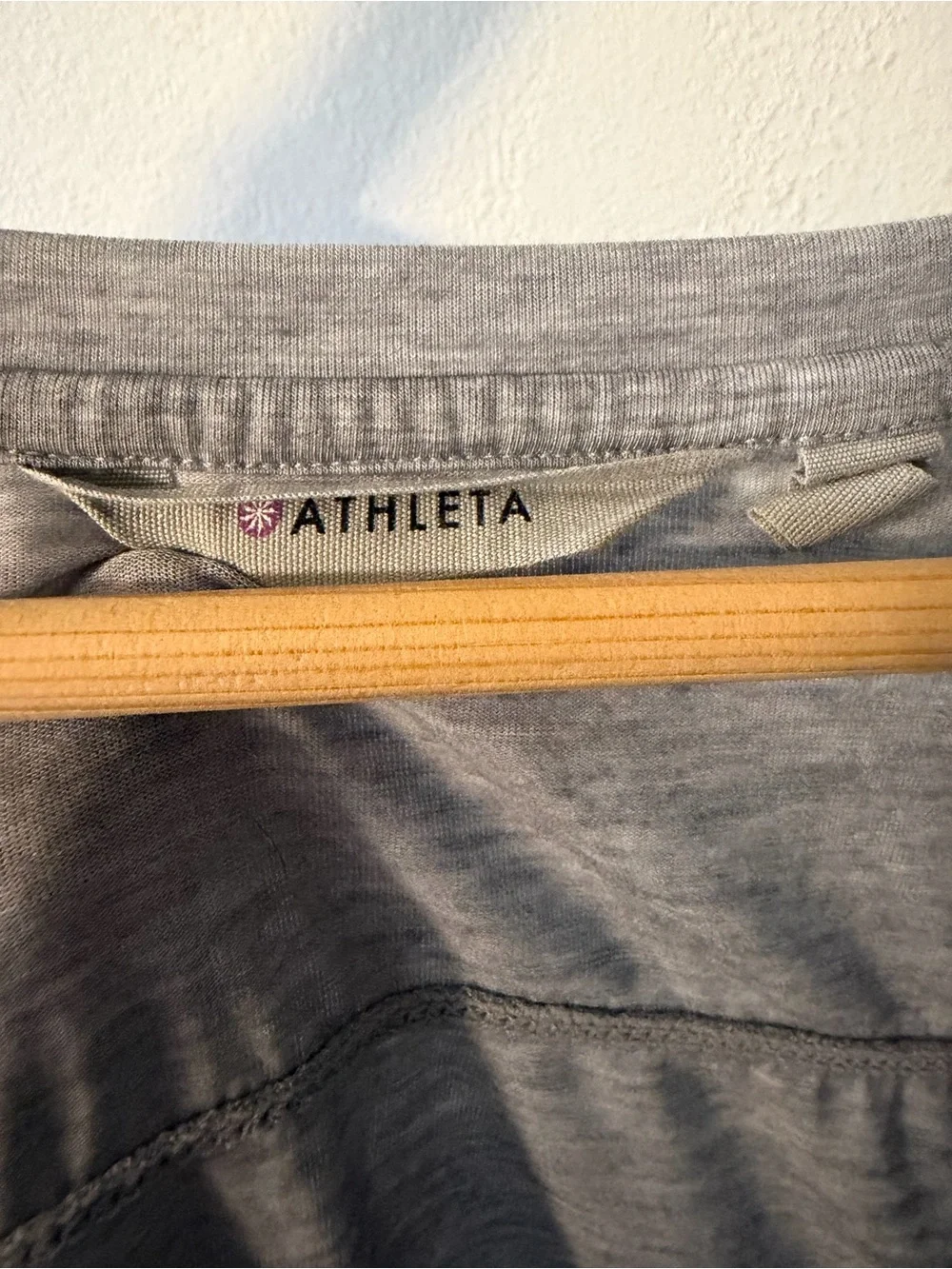 Athleta Short Sleeve Tunic Tee Heather Grey XL